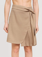 Minigonna plissé con cintura