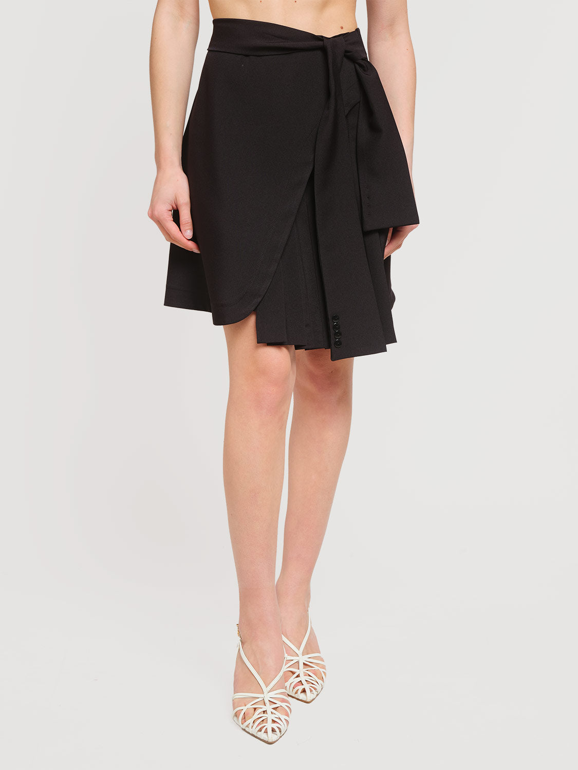 Minigonna plissé con cintura