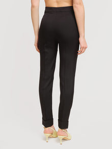 Pantalone a carota con risvolto
