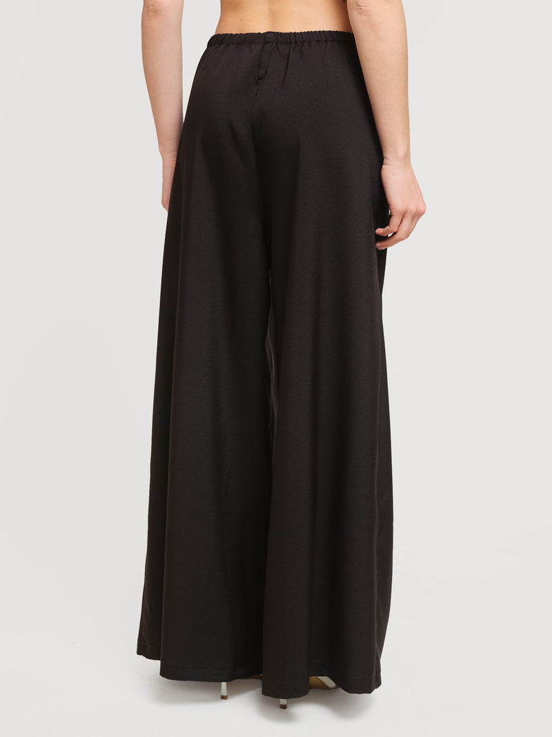 Pantaloni palazzo con pieghe