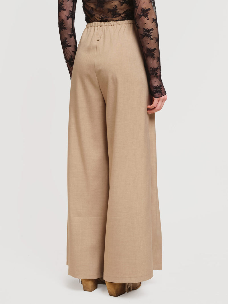 Pantaloni palazzo con pieghe