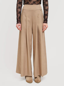 Pantaloni palazzo con pieghe