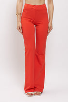 Pantalone Flare con bottone foderato