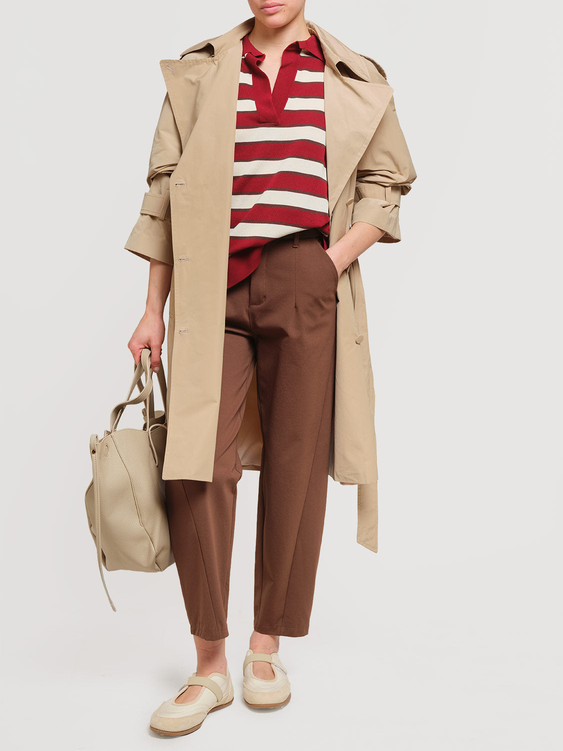Trench con cintura