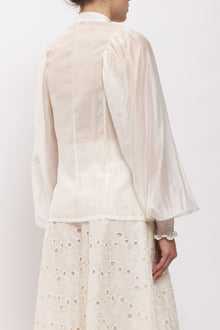 Camicia con maniche a palloncino