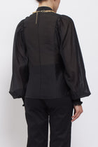 Camicia con maniche a palloncino