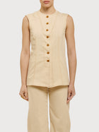 Gilet lungo in denim