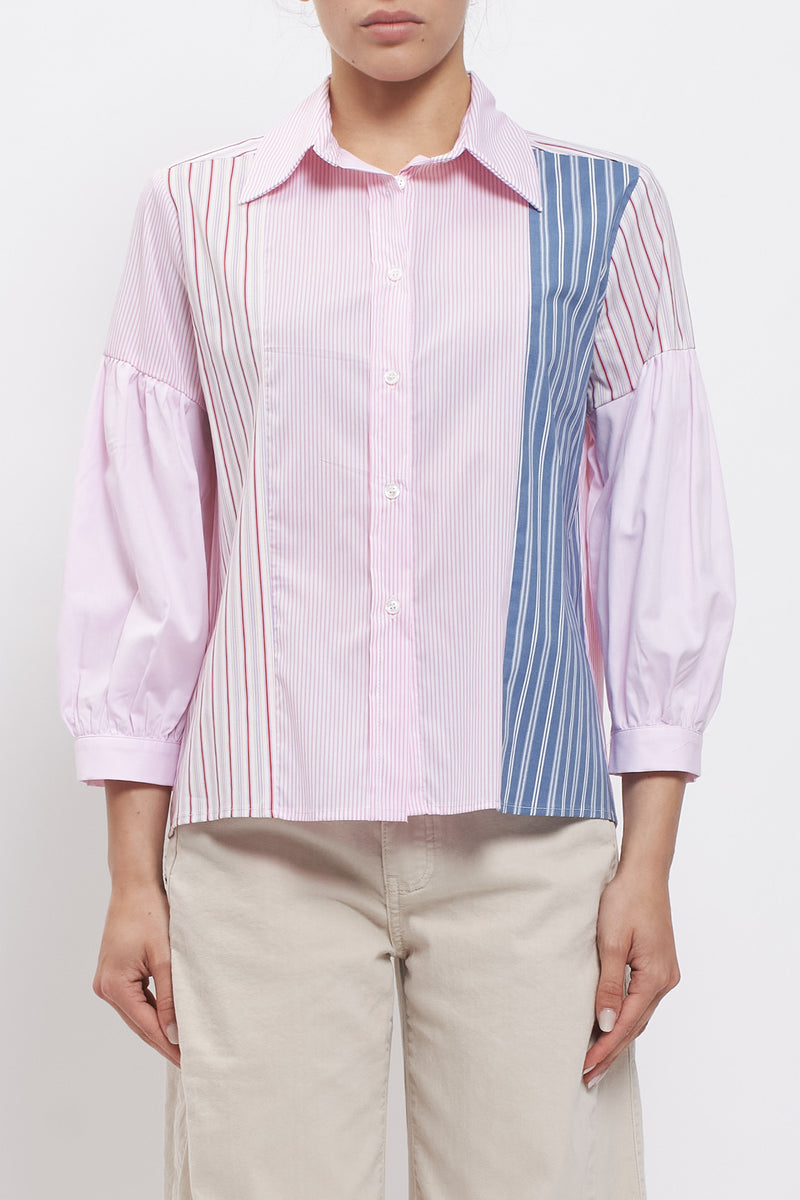 Camicia patchwork oversize