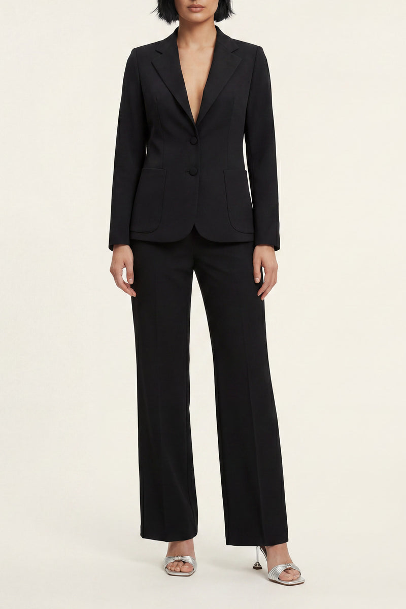 Giacca slim fit con bottoni foderati