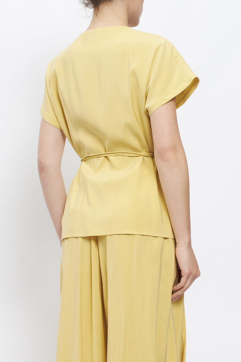 Camicia con incrocio a portafoglio