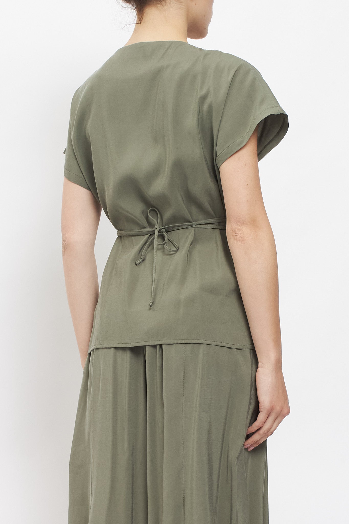 Camicia con incrocio a portafoglio