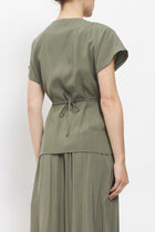 Camicia con incrocio a portafoglio