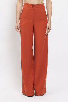 Pantalone in viscosa con taglio dritto