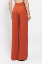 Pantalone in viscosa con taglio dritto