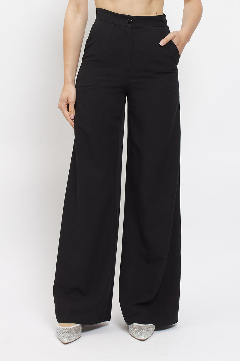 Pantalone in viscosa con taglio dritto