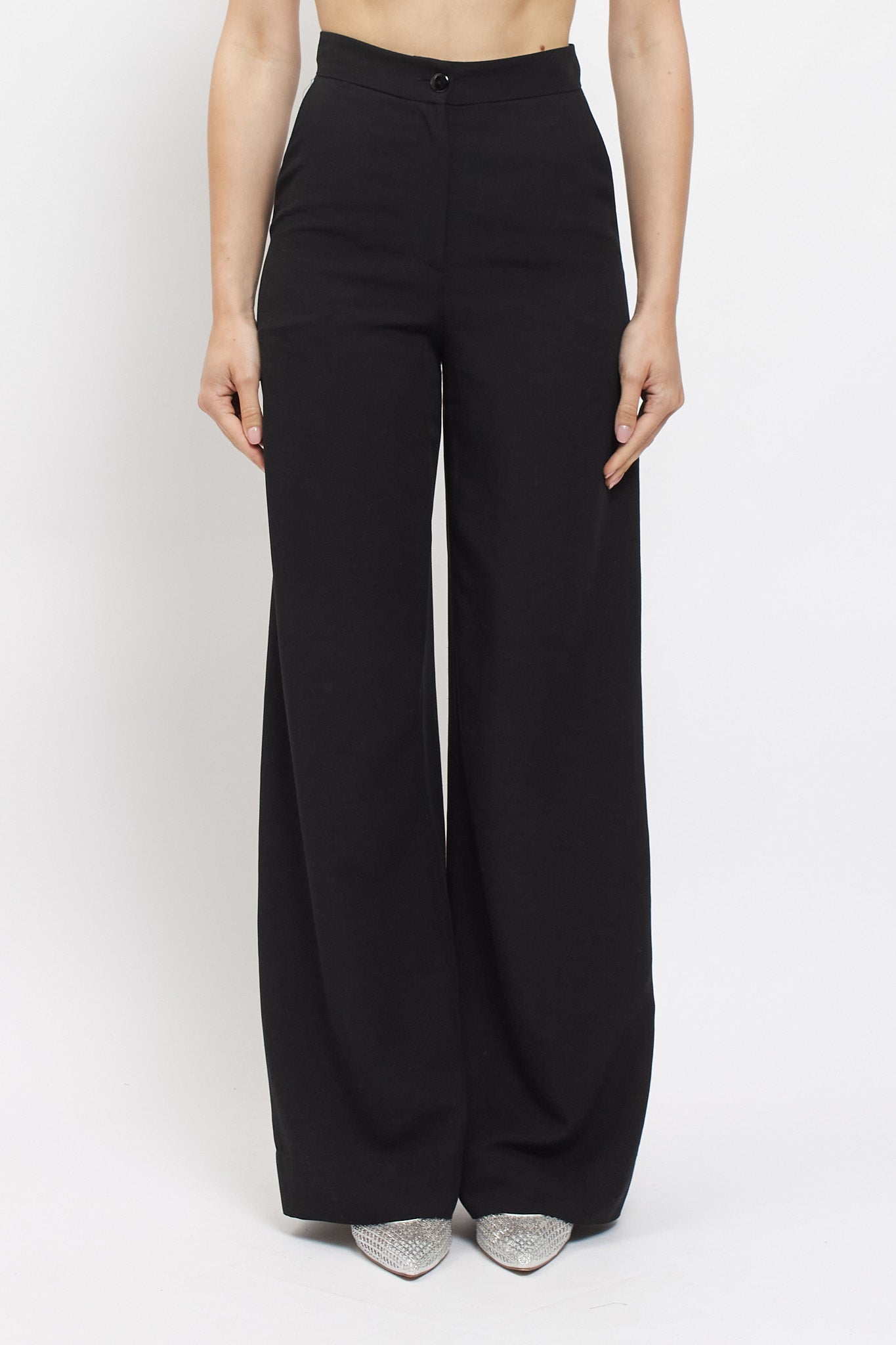 Pantalone in viscosa con taglio dritto