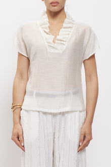 Blusa con rouches