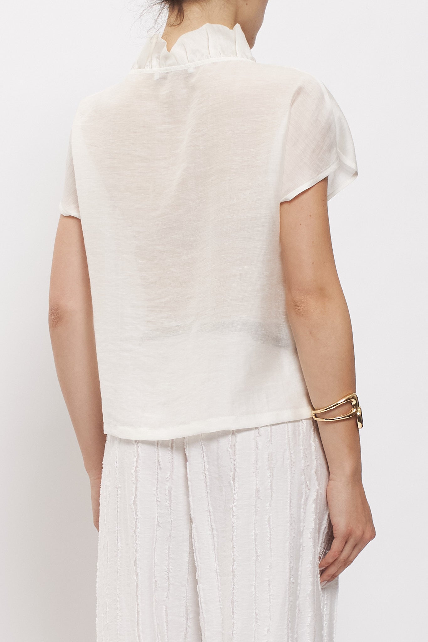 Blusa con rouches