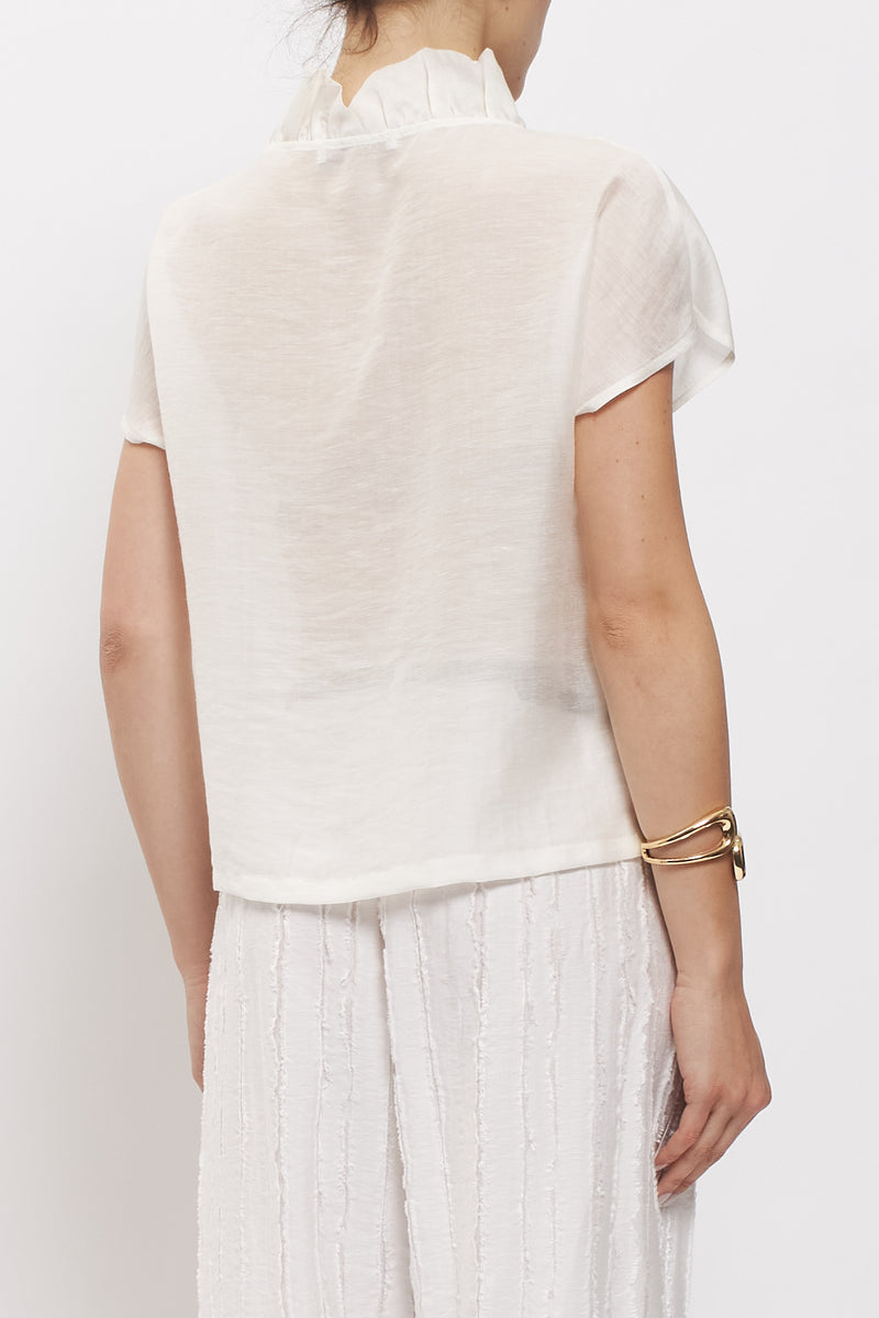 Blusa con rouches