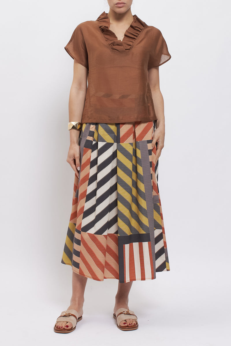 Blusa con rouches