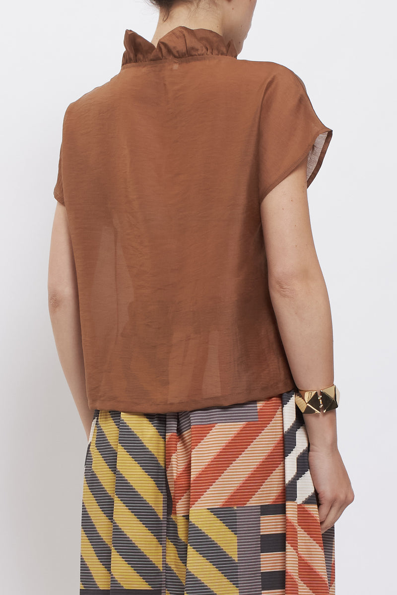 Blusa con rouches