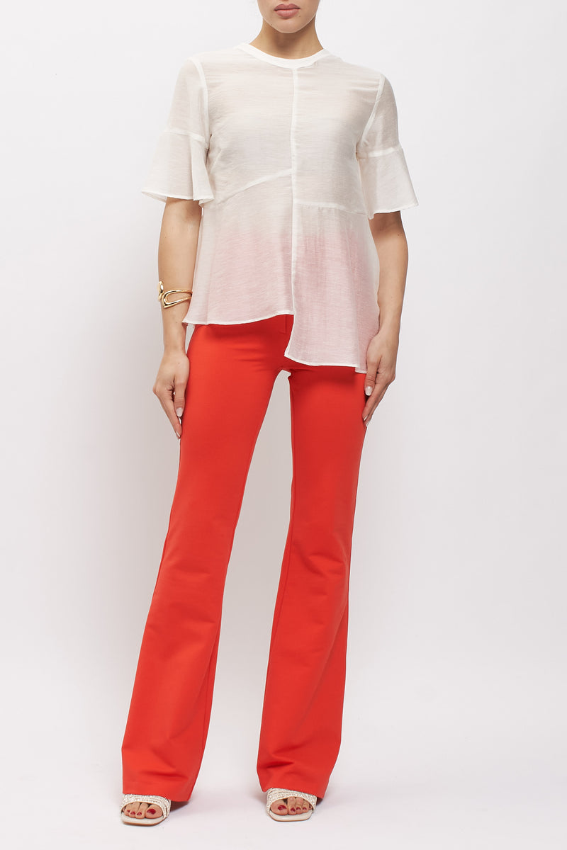 Blusa con tagli
