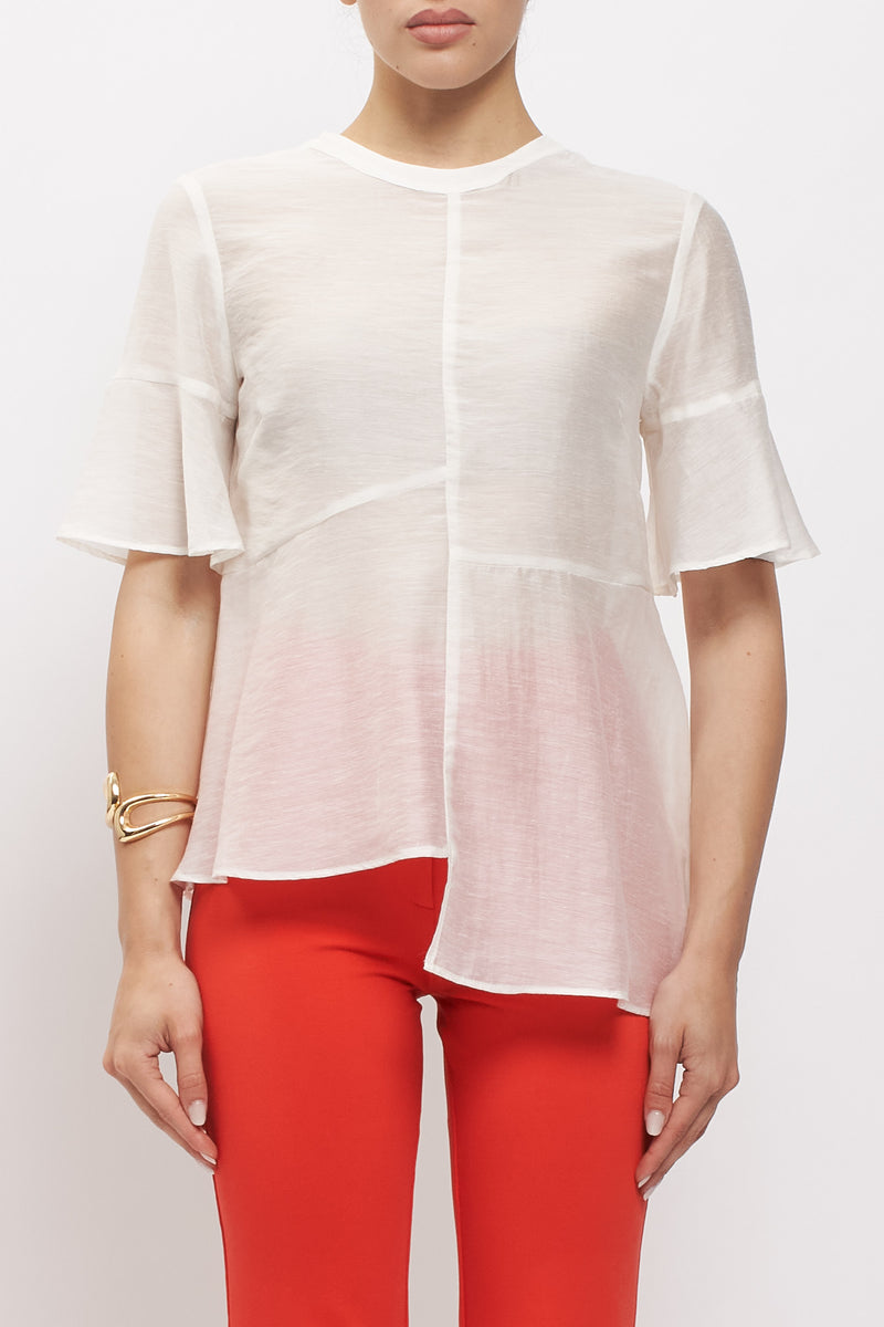 Blusa con tagli