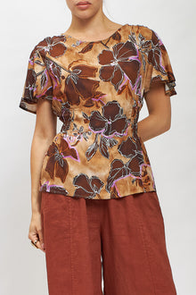 Blusa con manica volan