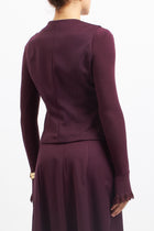 Gilet con alamari in tessuto