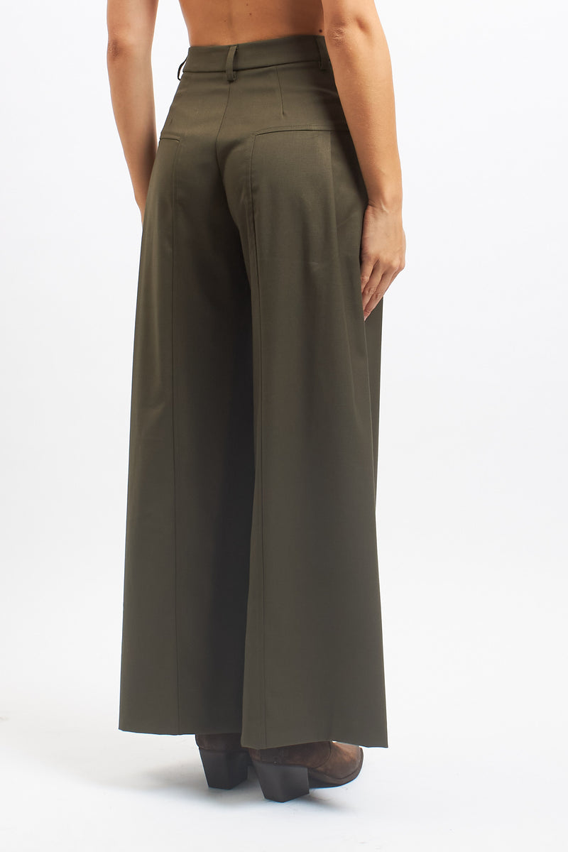 Pantalone palazzo con pinces