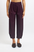 Pantalone barrel con bottoni