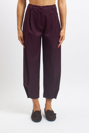 Barrel trousers with buttons