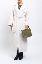 Cappotto lungo con cinta