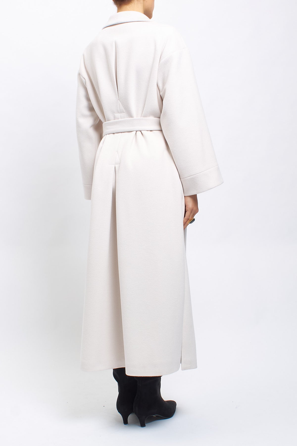 Cappotto lungo con cinta