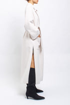 Cappotto lungo con cinta