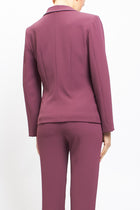 Slim fit jacket with ruffles