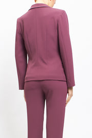 Slim fit jacket with ruffles