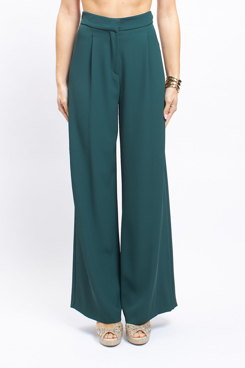 Pantalone palazzo con pinces