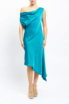 Asymmetric midi dress