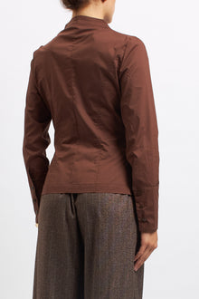 Camicia con scollo alla coreana