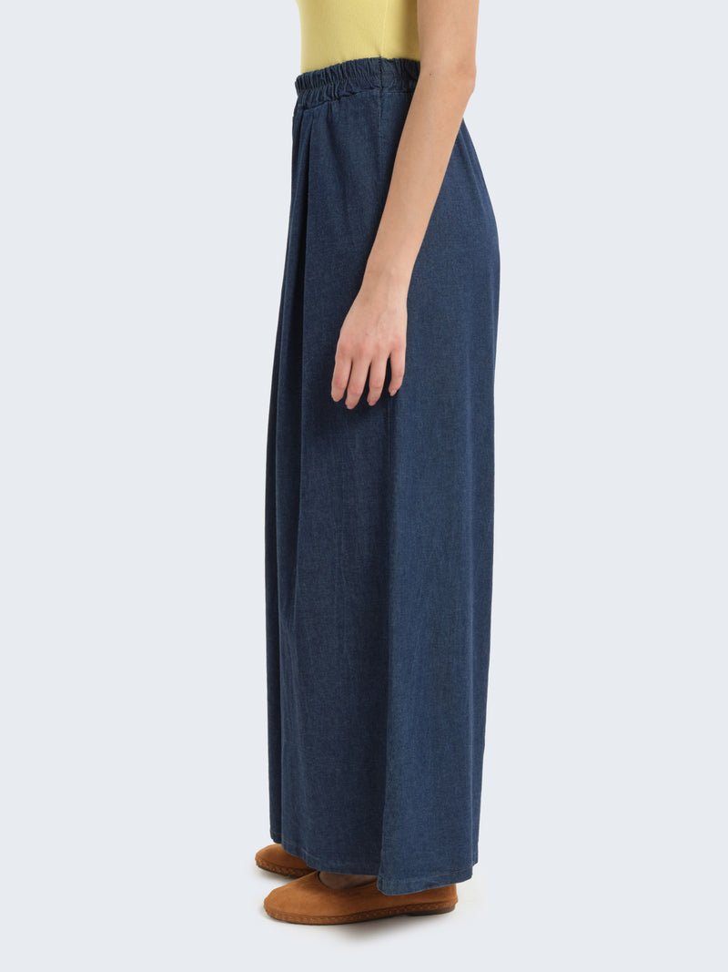 Pantaloni over in denim