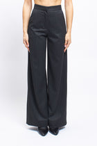 Pantalone palazzo gessato