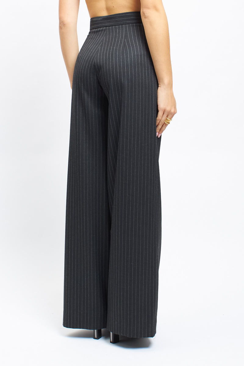 Pantalone palazzo gessato