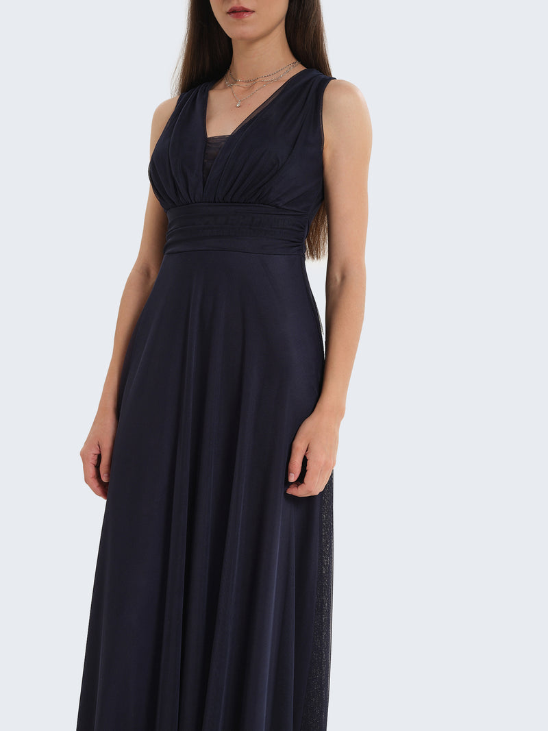Abito lungo in tulle
