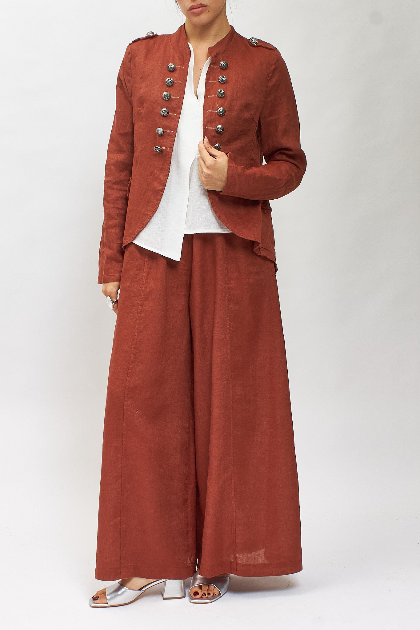 Giacca in lino in stile "Napoleone"