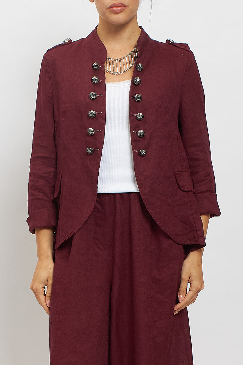 Giacca in lino in stile "Napoleone"
