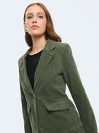 Giacca slim fit in velluto