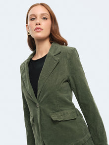 Giacca slim fit in velluto