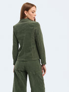 Giacca slim fit in velluto