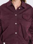 Giacca cropped in cotone